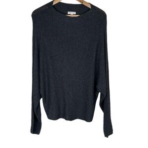 Leith Sweater Womens Small Dark Grey Lightweight Dolman Sleeve Bohemian Boho